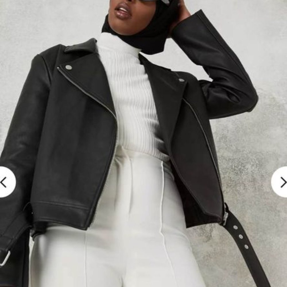 Missguided Leather Coat